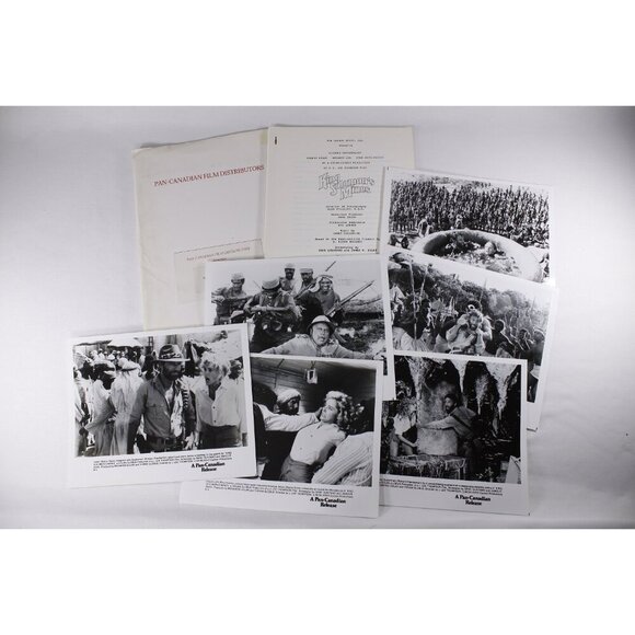 1985 King Solomons Mines Movie press kit + 6 photo sheets, Richard Chamberlain, - Picture 2 of 9
